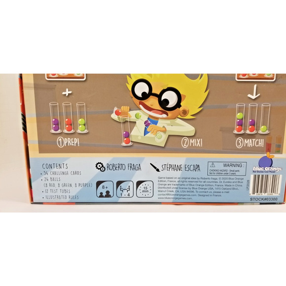 Dr. Eureka Science Experiment Speed Logic Game Puzzle by Blue Orange Ages 8+ - Picture 2 of 5